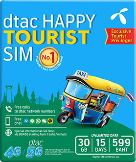 dtac thailand tourist sim